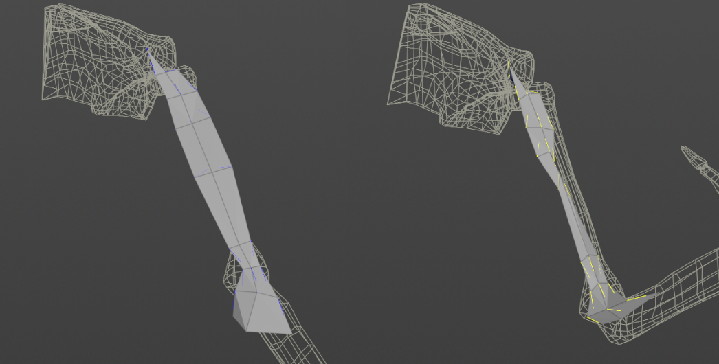 ribbon muscle fibers activation debug