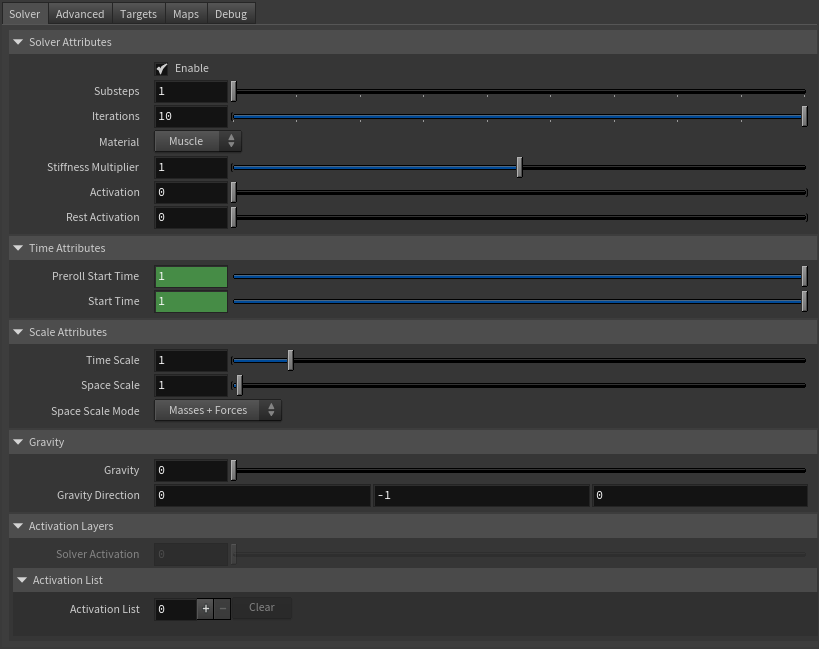 AdnRibbonMuscle parameter template solver tab