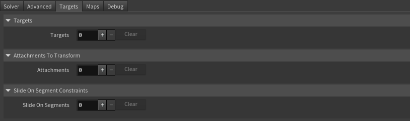 AdnRibbonMuscle parameter template targets tab