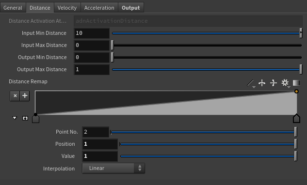 AdnSensorDistance parameter template distance tab