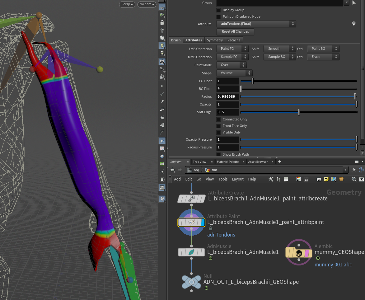 Tendon weights for biceps