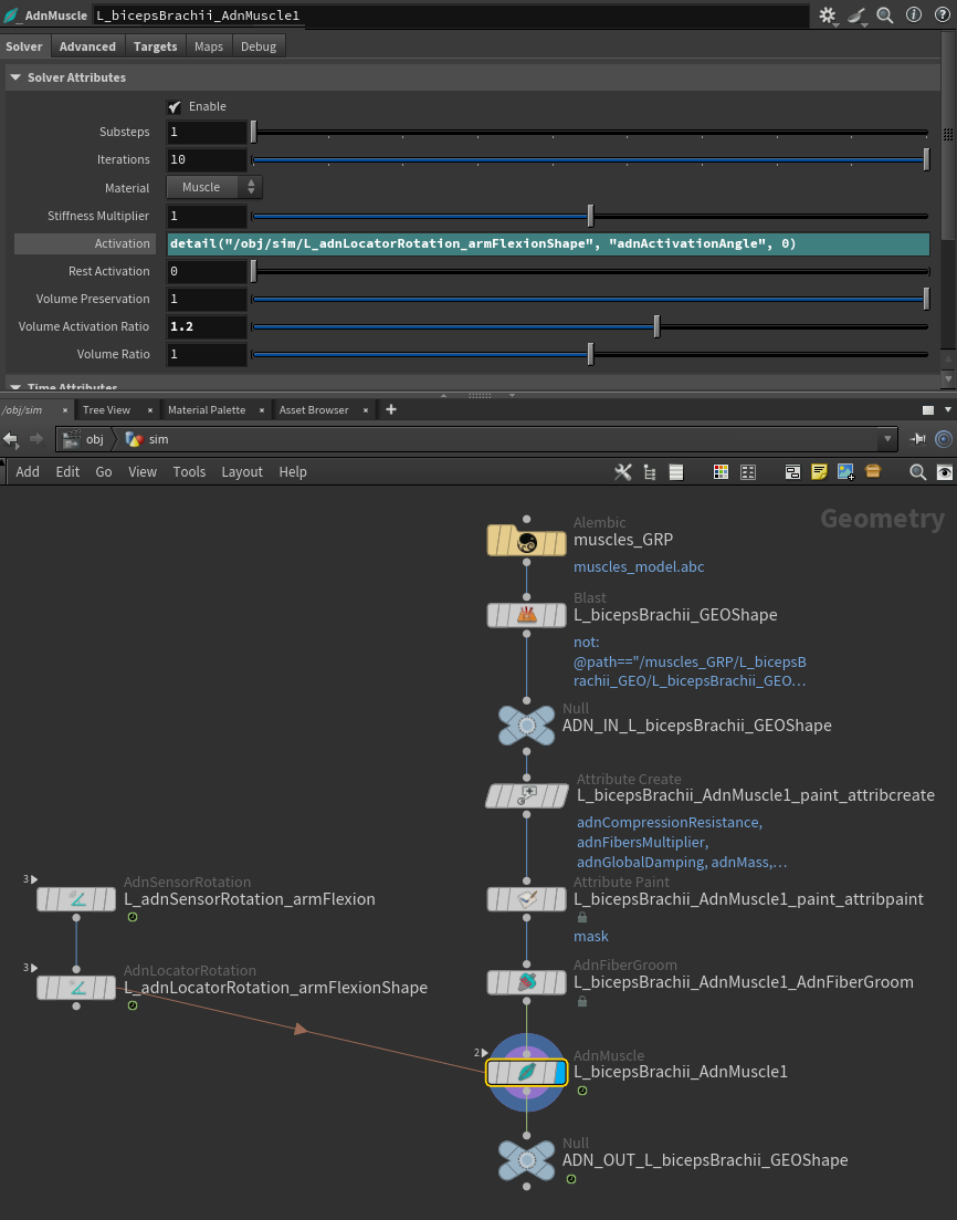 Locator connected via detail expression