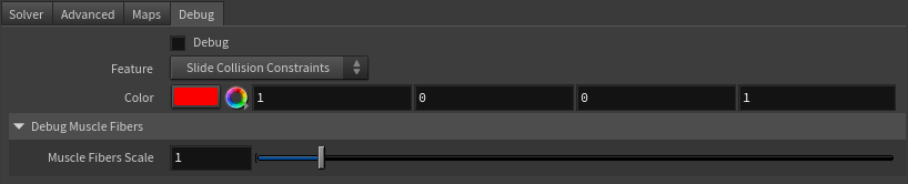 AdnSimshape parameter template debug tab