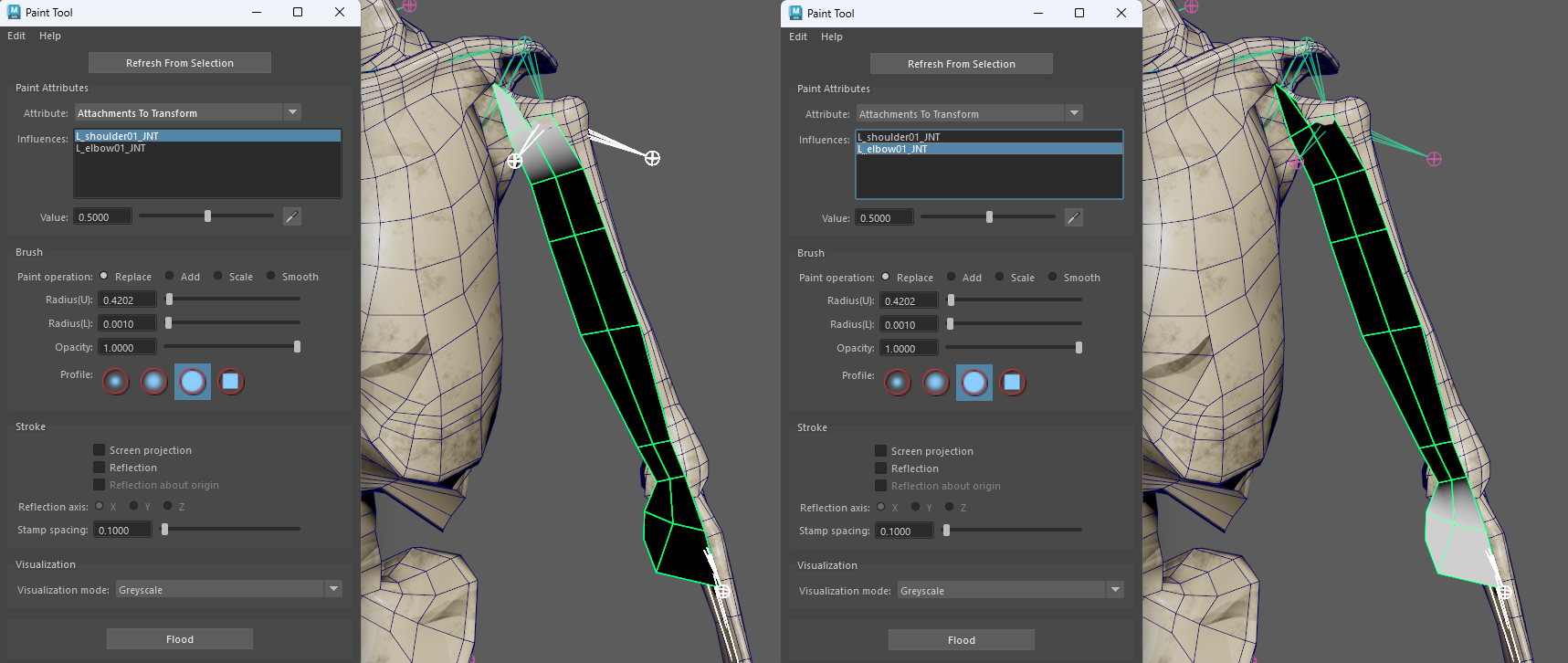 Transform Attachment influences (joints and locators)
