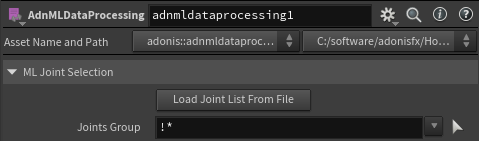AdnMLDataProcessing parameter template