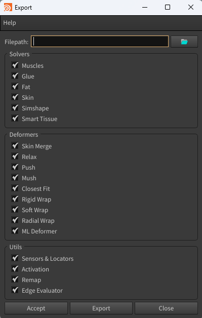 Adonis Export Tool