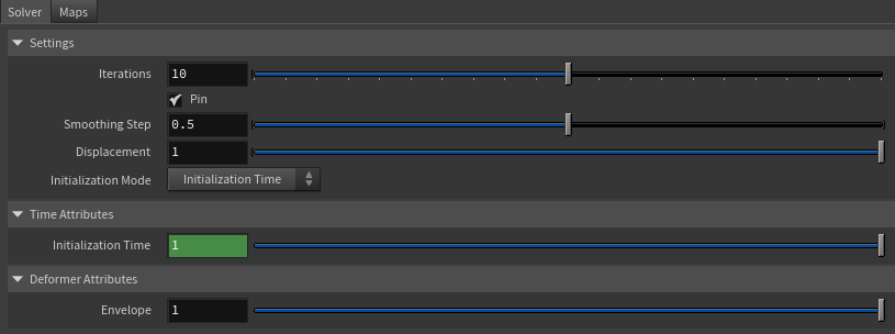 mush parameter template solver tab