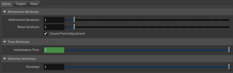 radial wrap parameter template solver tab