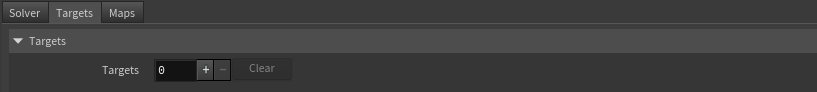 radial wrap parameter template targets tab