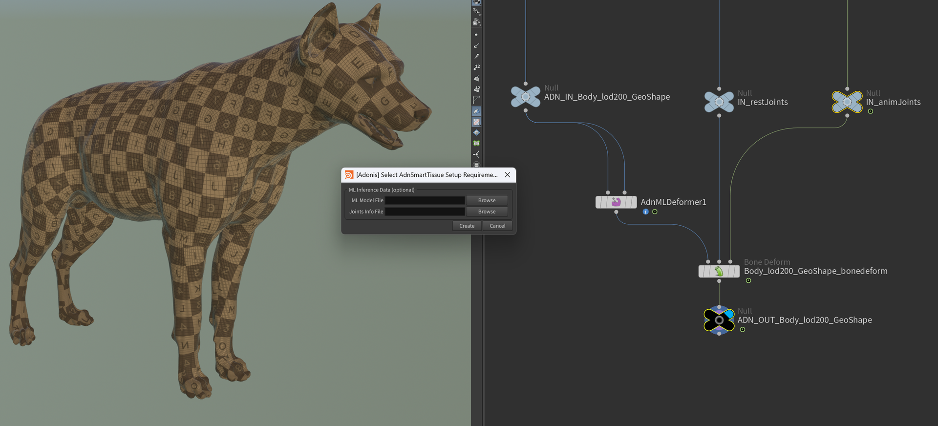 Creation scenario AdnSmartTissue