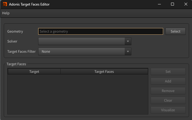 Adonis Target Faces Editor Tool