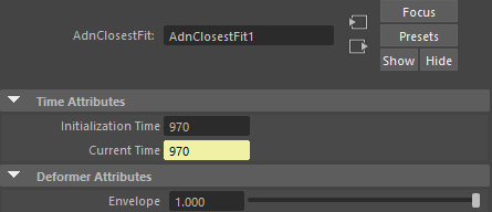closest fit attribute editor