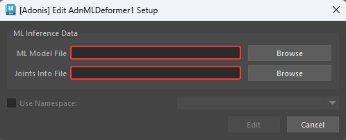 Creator tool for AdnMLDeformer
