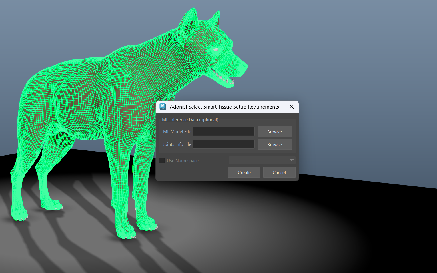 Creation scenario AdnSmartTissue
